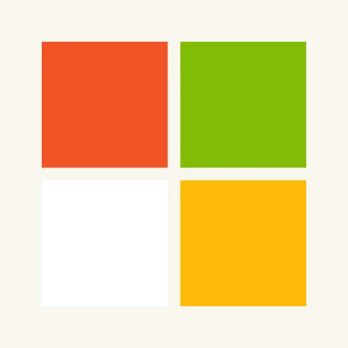 Microsoft four-square icon in red, green, blue, yellow