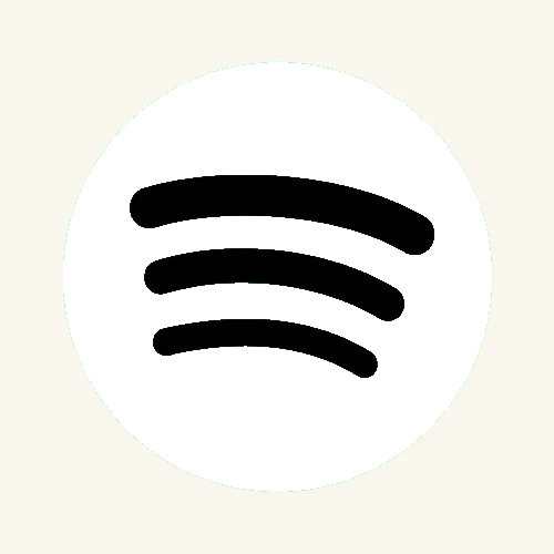 Spotify green icon with sound waves and wordmark