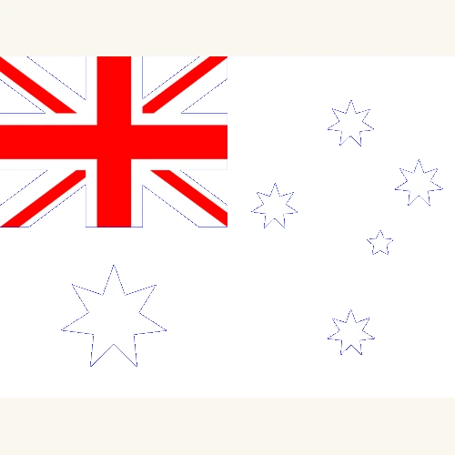 Flag of Australia, navy with Union Jack and stars