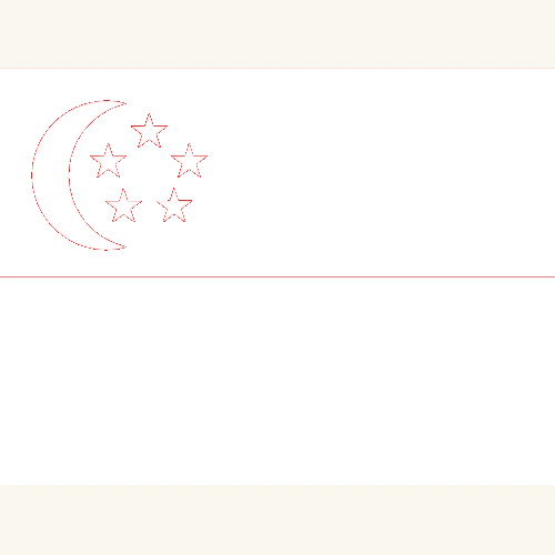 Singapur oberer Streifen