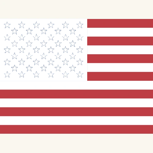 Flag of the United States, stars and stripes